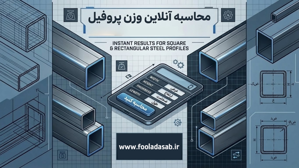 محاسبه آنلاین وزن پروفیل